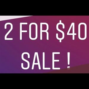 ITEMS MARKED 2/$40 QUALIFY